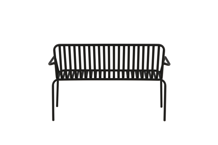 Venture Home Peking Bänksoffa 130 x 64 Svart Utomhus