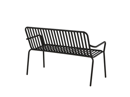 Venture Home Peking Bänksoffa 130 x 64 Svart Utomhus