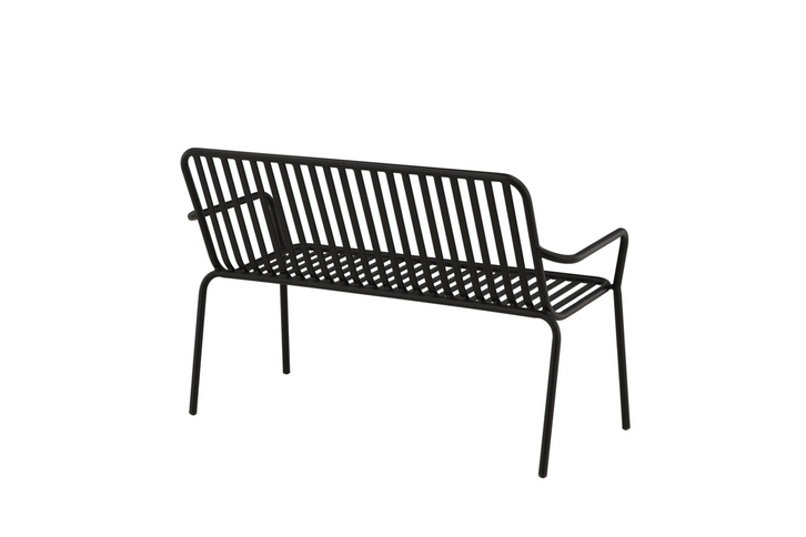 Venture Home Peking Bänksoffa 130 x 64 Svart Utomhus