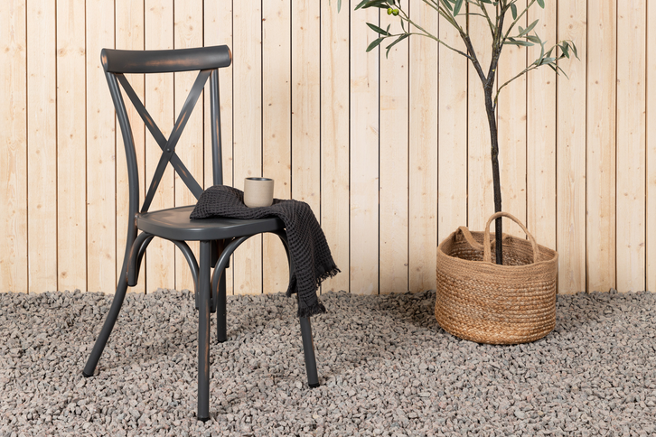 Venture Home Tablas Matstolar 2-Pack Mörkgrå Utomhus
