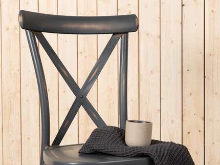 Venture Home Tablas Matstolar 2-Pack Mörkgrå Utomhus
