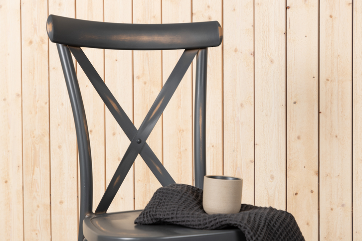 Venture Home Tablas Matstolar 2-Pack Mörkgrå Utomhus