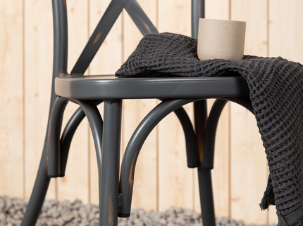 Venture Home Tablas Matstolar 2-Pack Mörkgrå Utomhus