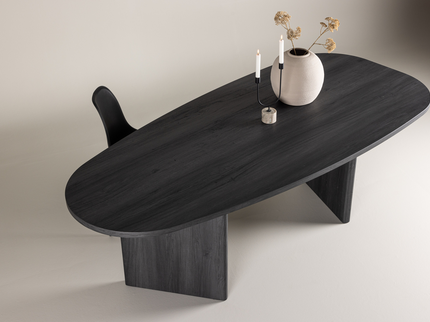 Venture Home Grönvik Ovalt Matbord 100 x 220 Svart
