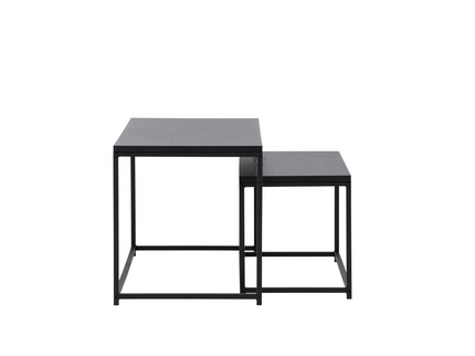 Venture Home Staal Soffbord Bord 1: 43x100 cm Bord 2: 33x75cm Svart