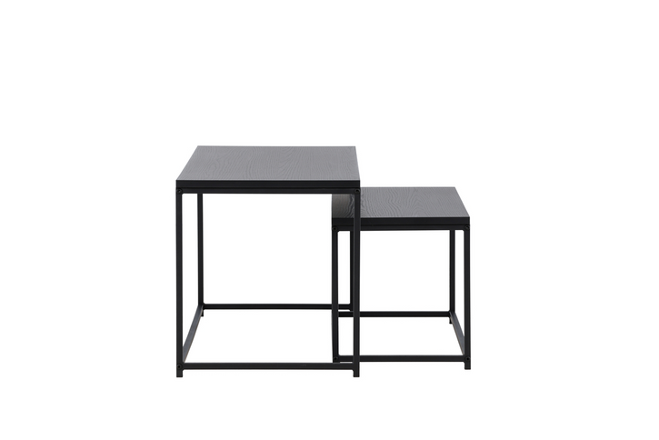 Venture Home Staal Soffbord Bord 1: 43x100 cm Bord 2: 33x75cm Svart