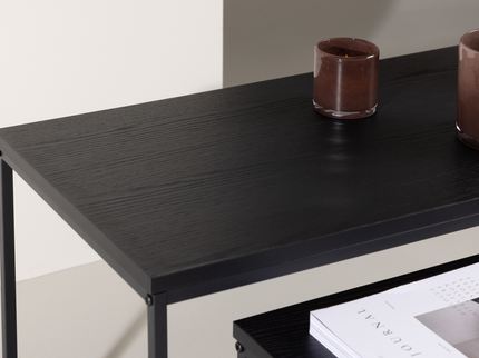 Venture Home Staal Soffbord Bord 1: 43x100 cm Bord 2: 33x75cm Svart