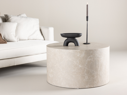 Venture Home York Soffbord Ø80 Beige