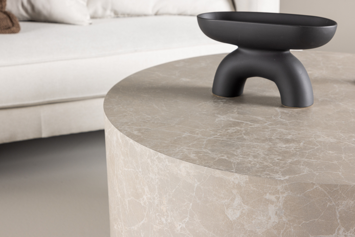 Venture Home York Soffbord Ø80 Beige