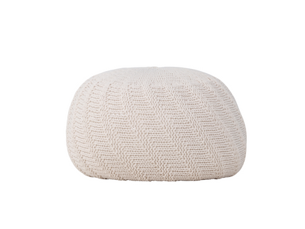 Venture Home Ted Puff Ø45 Off-white
