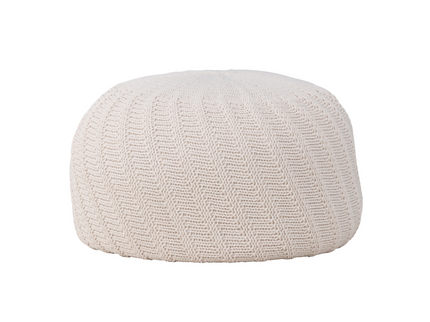 Venture Home Ted Puff Ø60 Off-white