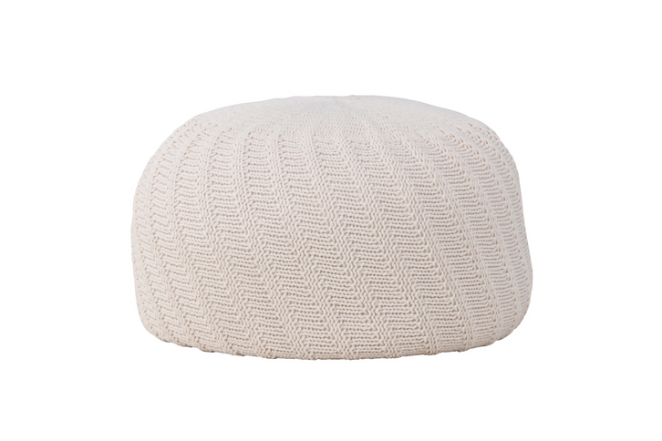 Venture Home Ted Puff Ø60 Off-white