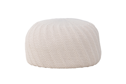 Venture Home Ted Puff Ø60 Off-white