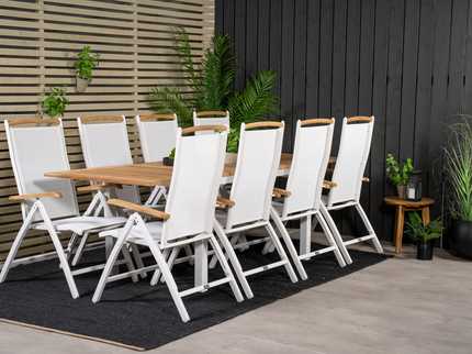 Venture Home Panama Positionsstolar 2-pack Vit