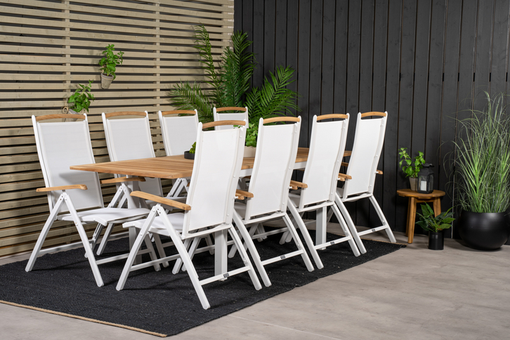 Venture Home Panama Positionsstolar 2-pack Vit