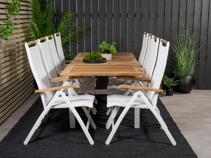 Venture Home Panama Positionsstolar 2-pack Vit