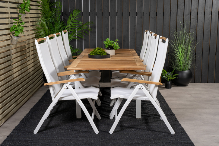 Venture Home Panama Positionsstolar 2-pack Vit