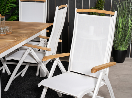 Venture Home Panama Positionsstolar 2-pack Vit