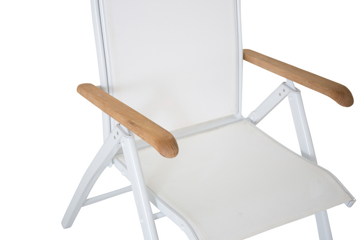 Venture Home Panama Positionsstolar 2-pack Vit