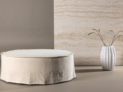 Vind Vindö Ottoman Ø101 ⌀101 Beige