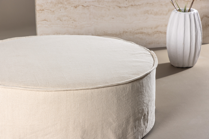 Vind Vindö Ottoman Ø101 ⌀101 Beige