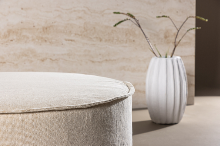Vind Vindö Ottoman Ø101 ⌀101 Beige