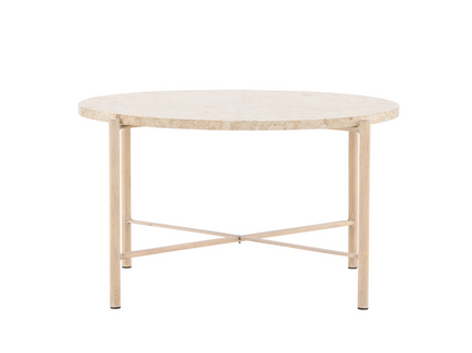 Vind Sandhamn Soffbord Ø70 Beige