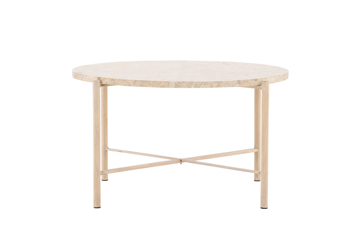 Vind Sandhamn Soffbord Ø70 Beige