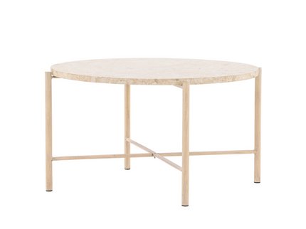 Vind Sandhamn Soffbord Ø70 Beige