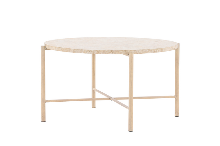 Vind Sandhamn Soffbord Ø70 Beige