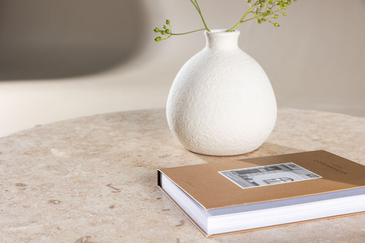 Vind Sandhamn Soffbord Ø70 Beige