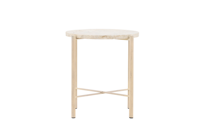 Vind Sandhamn Soffbord Ø40 Beige