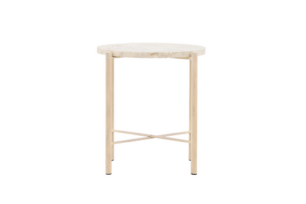 Vind Sandhamn Soffbord Ø40 Beige