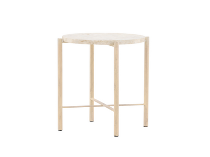 Vind Sandhamn Soffbord Ø40 Beige