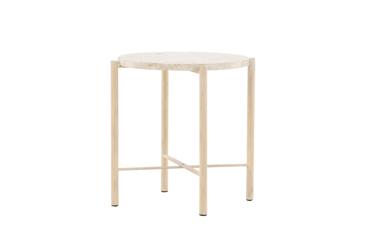 Vind Sandhamn Soffbord Ø40 Beige