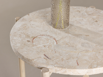 Vind Sandhamn Soffbord Ø40 Beige