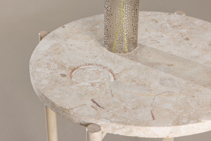 Vind Sandhamn Soffbord Ø40 Beige