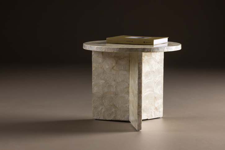 Vind Smögen Soffbord Ø40 Beige