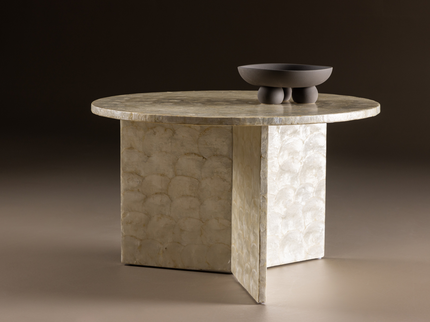 Vind Smögen Soffbord Ø70 Beige