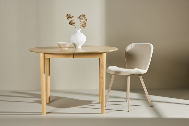 Venture Home Gilda Runt Matbord Ø110 Vitputsad