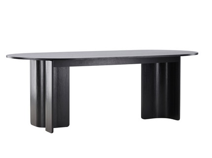 Vind Tyresö Ovalt Matbord 220 x 100 x 75 Svart
