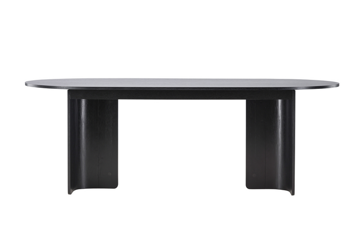 Vind Tyresö Ovalt Matbord 220 x 100 x 75 Svart