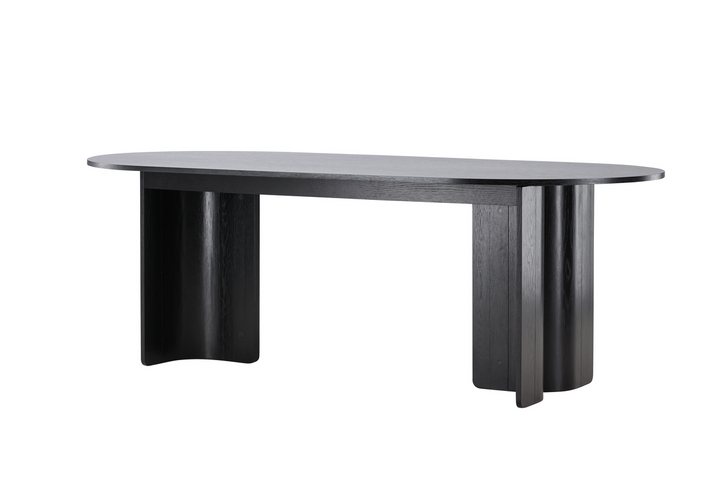 Vind Tyresö Ovalt Matbord 220 x 100 x 75 Svart