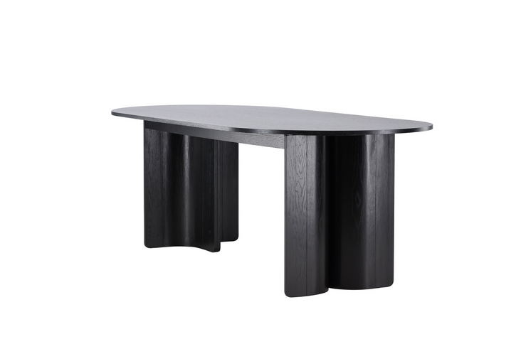 Vind Tyresö Ovalt Matbord 220 x 100 x 75 Svart