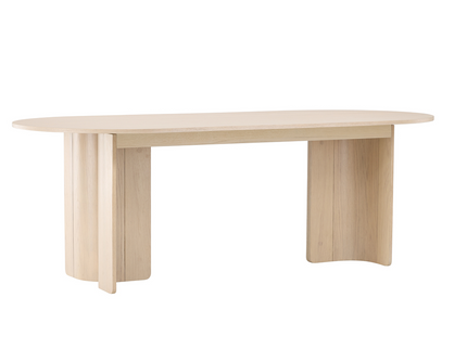 Vind Tyresö Ovalt Matbord 220 x 100 x 75 Vitputsad