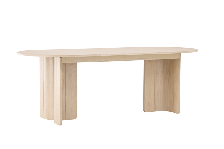 Vind Tyresö Ovalt Matbord 220 x 100 x 75 Vitputsad