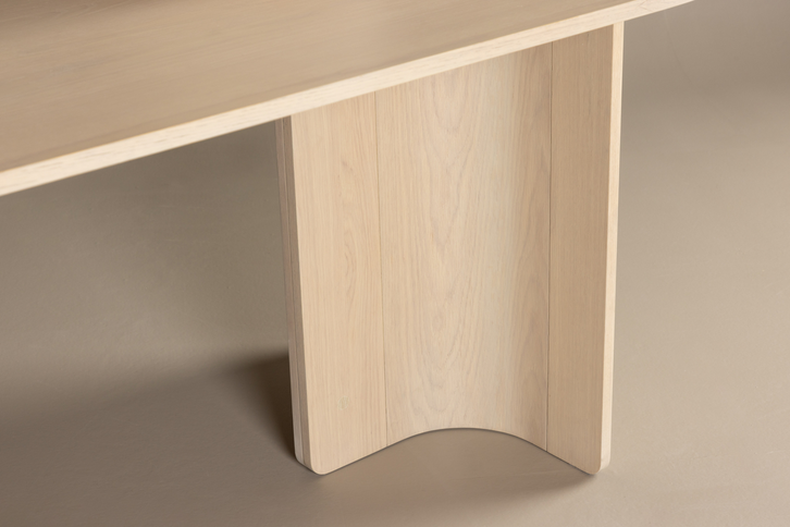 Vind Tyresö Ovalt Matbord 220 x 100 x 75 Vitputsad