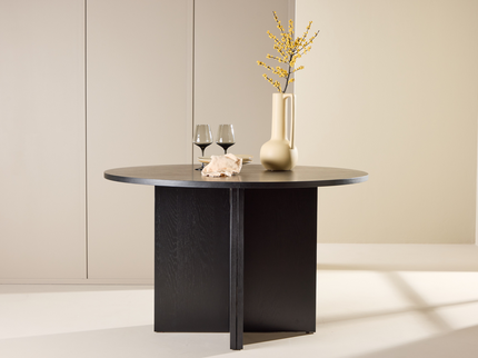 Venture Home Strada Matbord Ø120 Svart