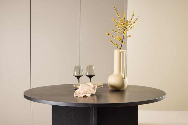 Venture Home Strada Matbord Ø120 Svart
