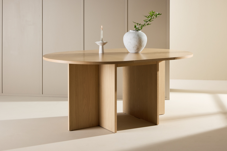Venture Home Strada Matbord Ø120 Vitputsad